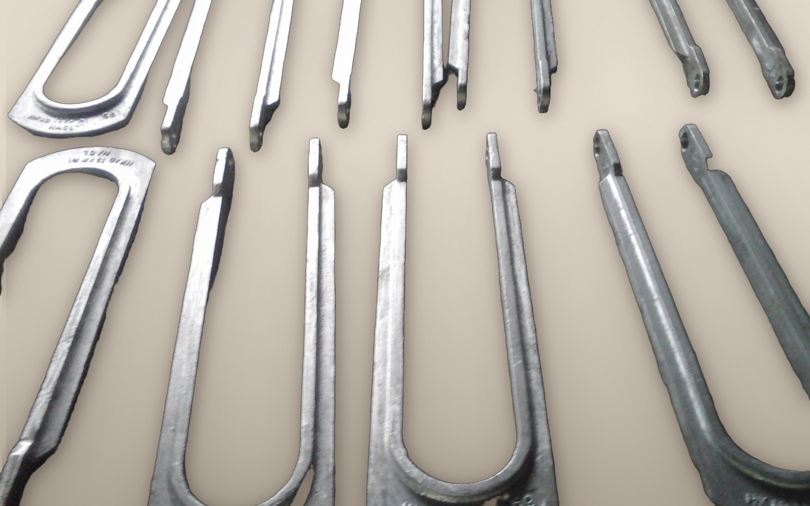U hangers, at the Ni-Chrome works